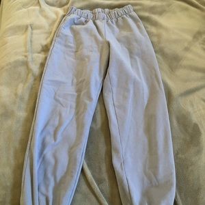 blue brandy melville sweatpants